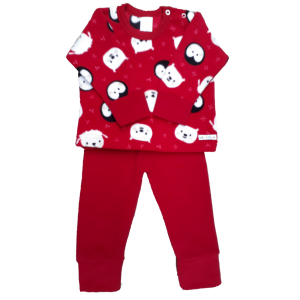 1807 Pijama Microsoft Vermelho Pinguim P M G